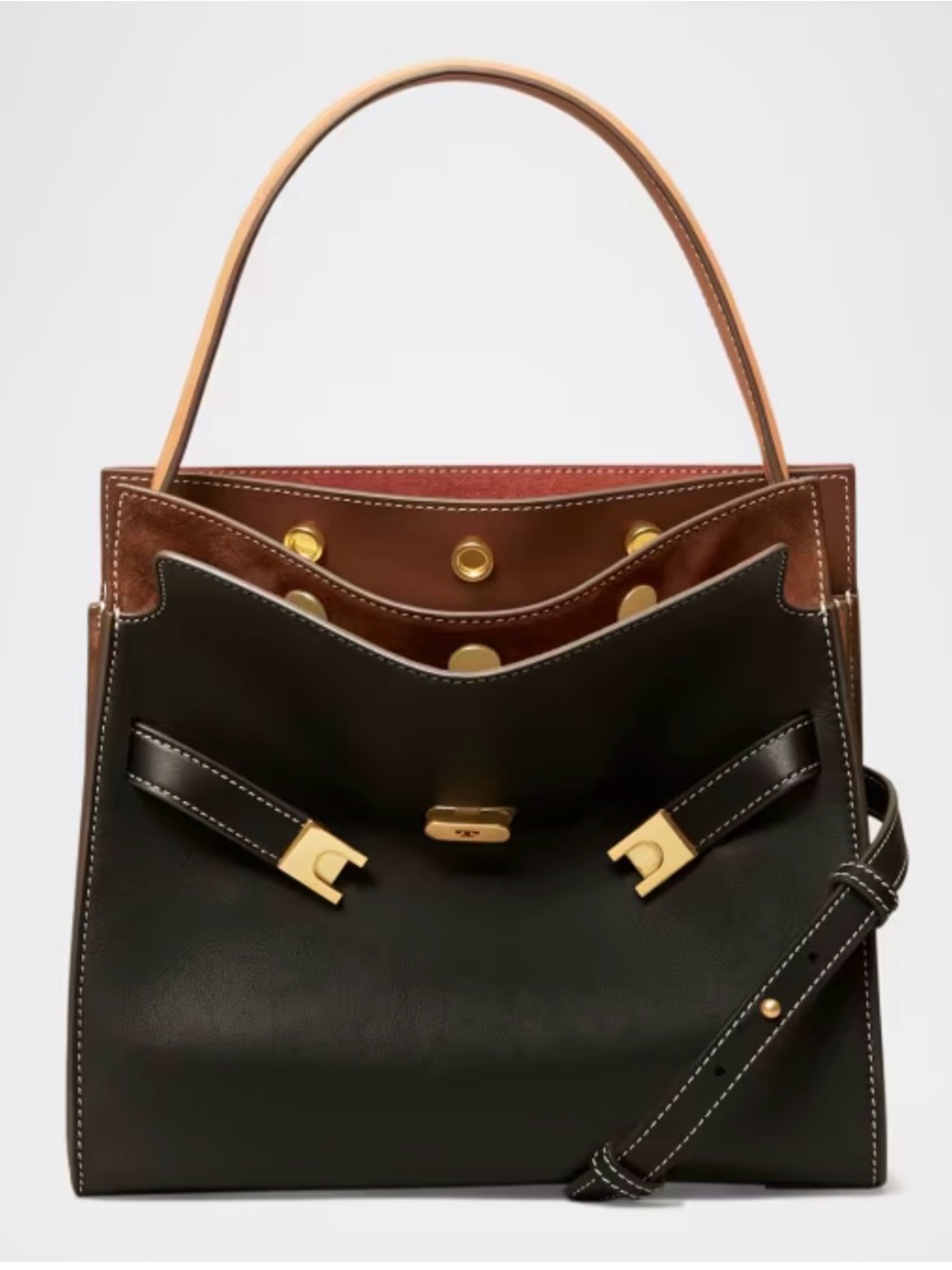 Tory Burch Lee Radziwill Small Double Shoulder Bag - Picture 2 of 15